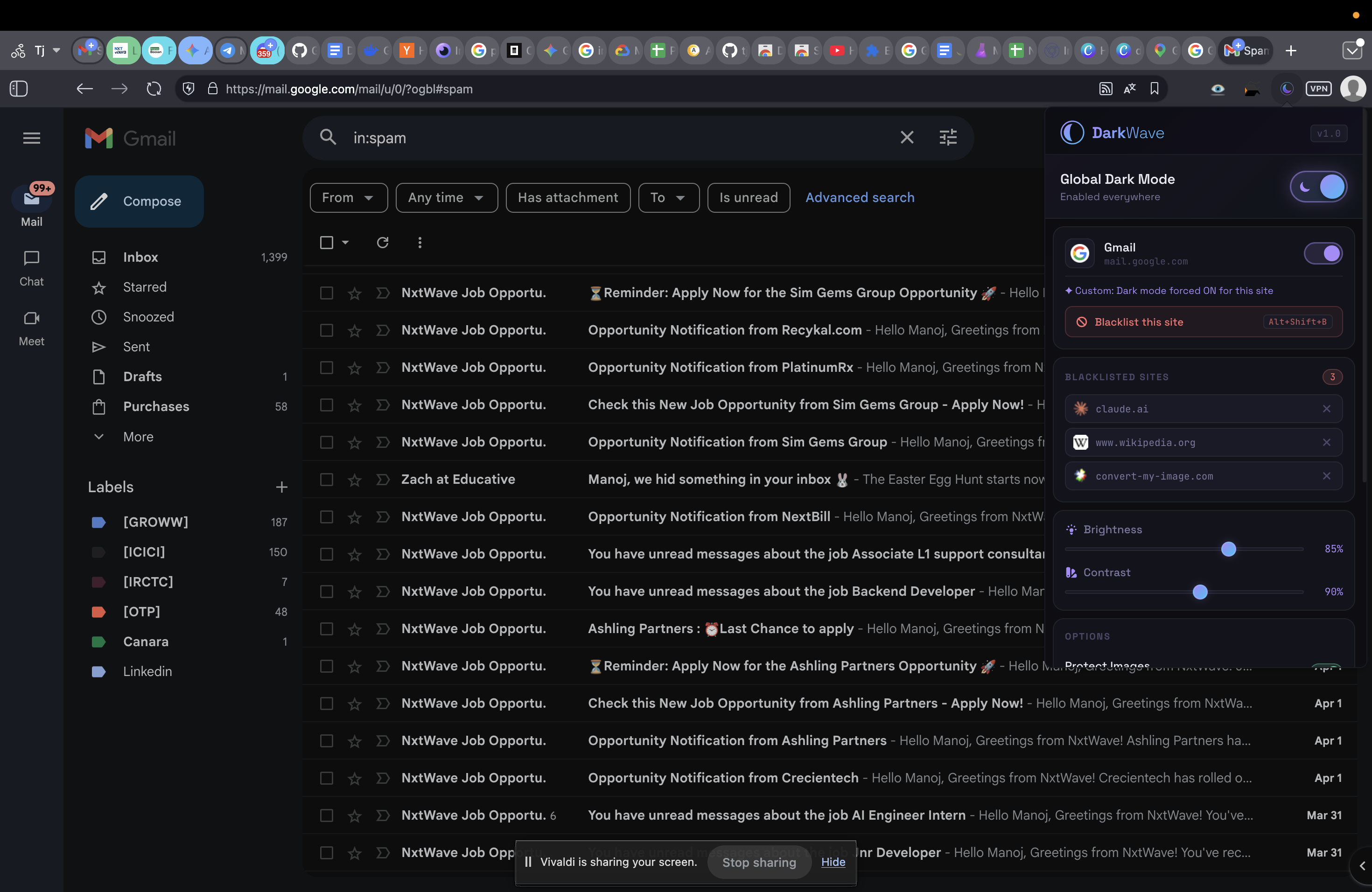 Google Docs Dark Mode
