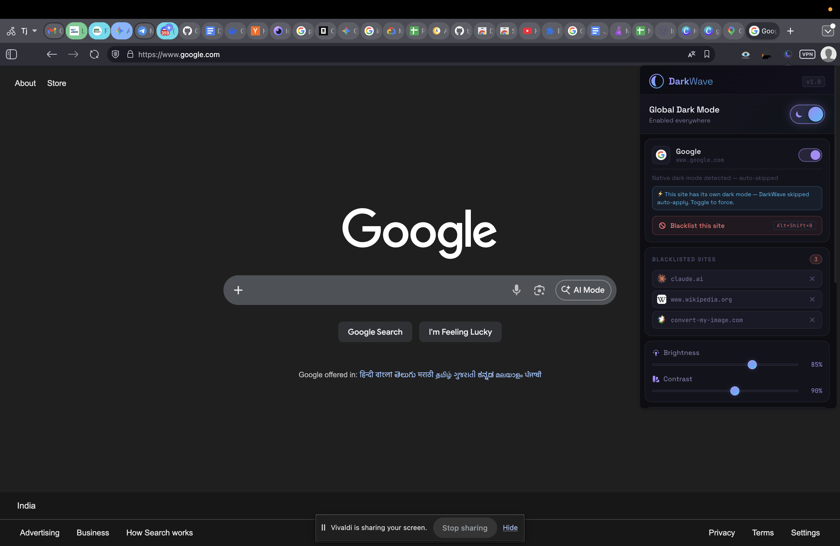 GitHub Dark Mode